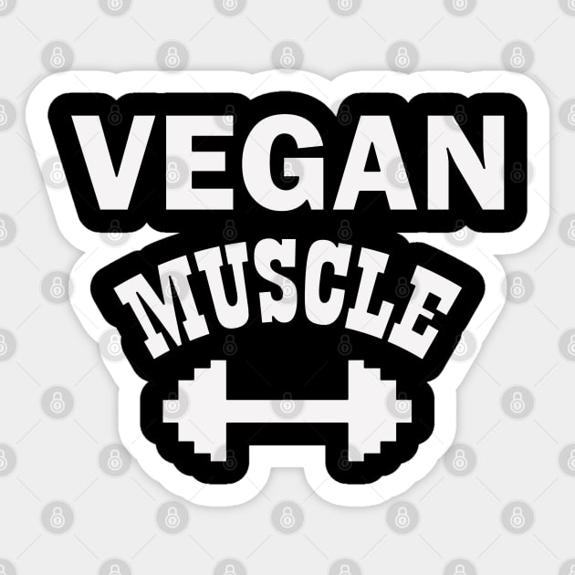 Vegan Muscle Sticker by Get Yours